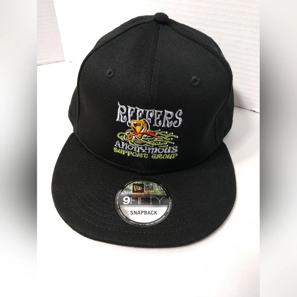 New Era Reefers Anonymous Support Group Hat Flat Brim 9 Fifty NWOT